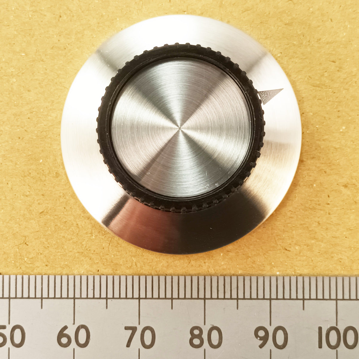 Aluminum Skirt Control Knob 37mm, 6.3mm Shaft, 0-10 Or Pointer Marking