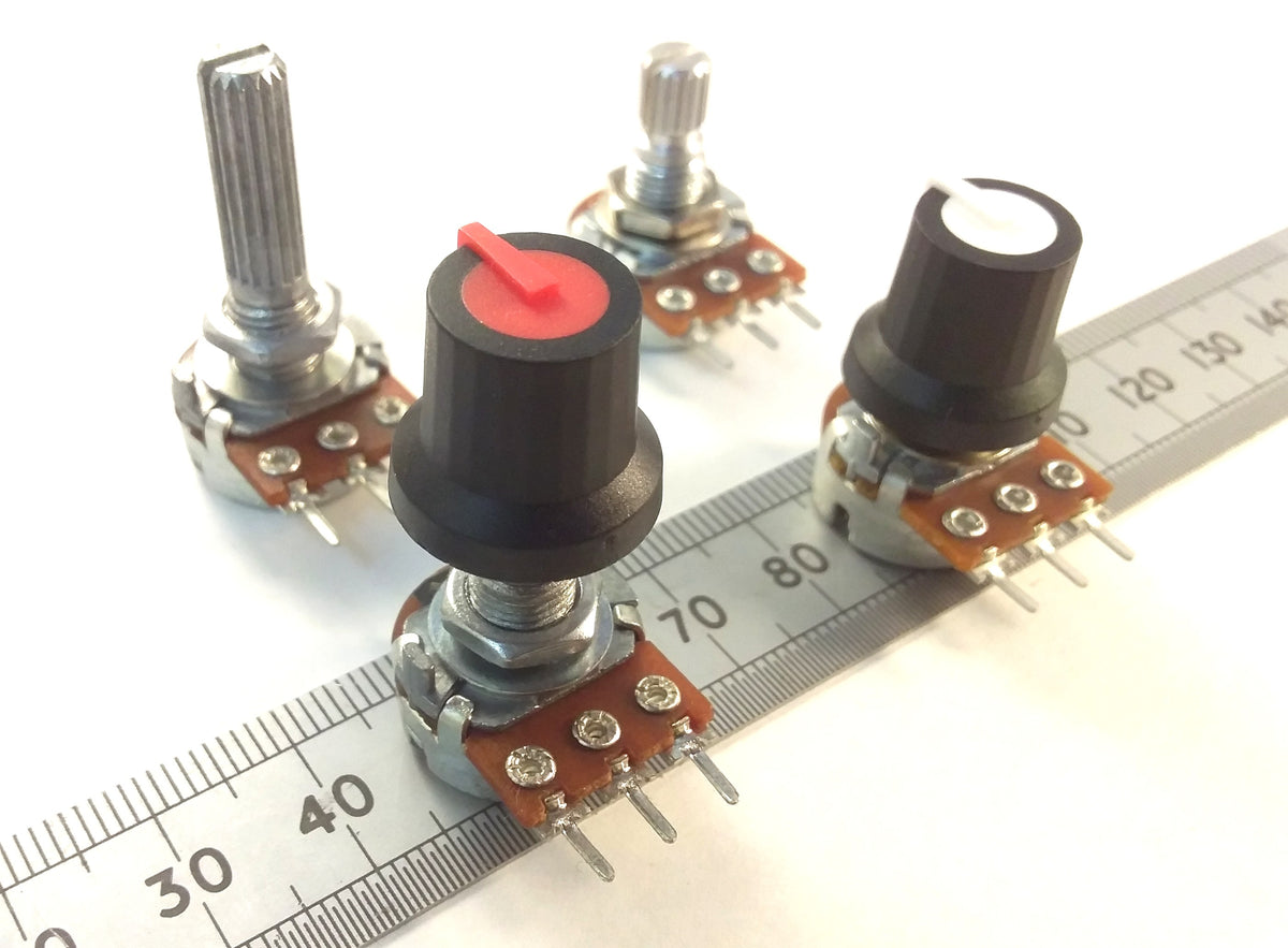 Control Knob for 6mm T18 Splined Shaft Pots With Indicator Line K87MAR