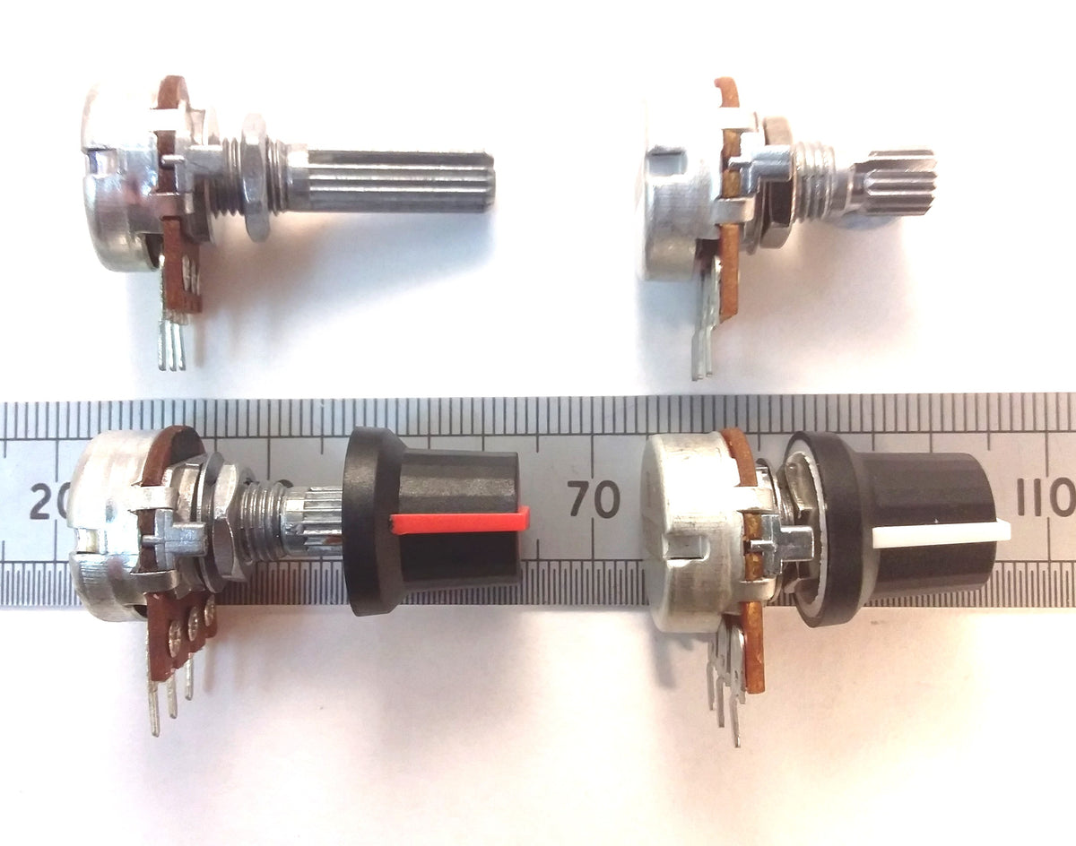 Control Knob for 6mm T18 Splined Shaft Pots With Indicator Line K87MAR