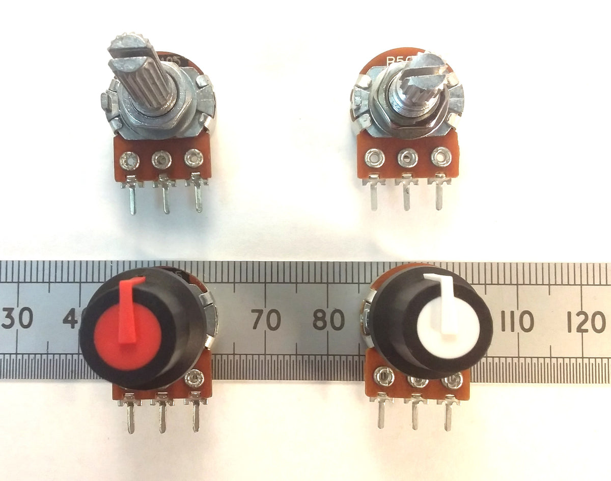 Control Knob for 6mm T18 Splined Shaft Pots With Indicator Line K87MAR