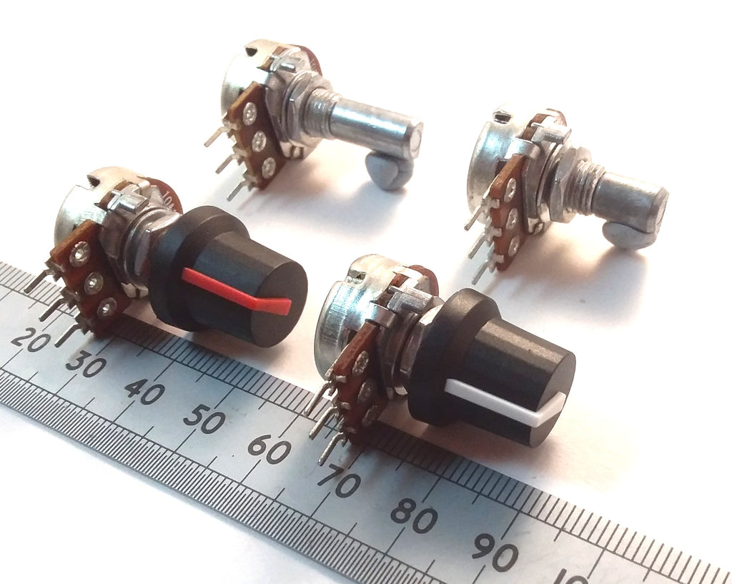 Potentiometer Control Knob For 6mm D Shaft Pots with Colored Line K87MBR D60