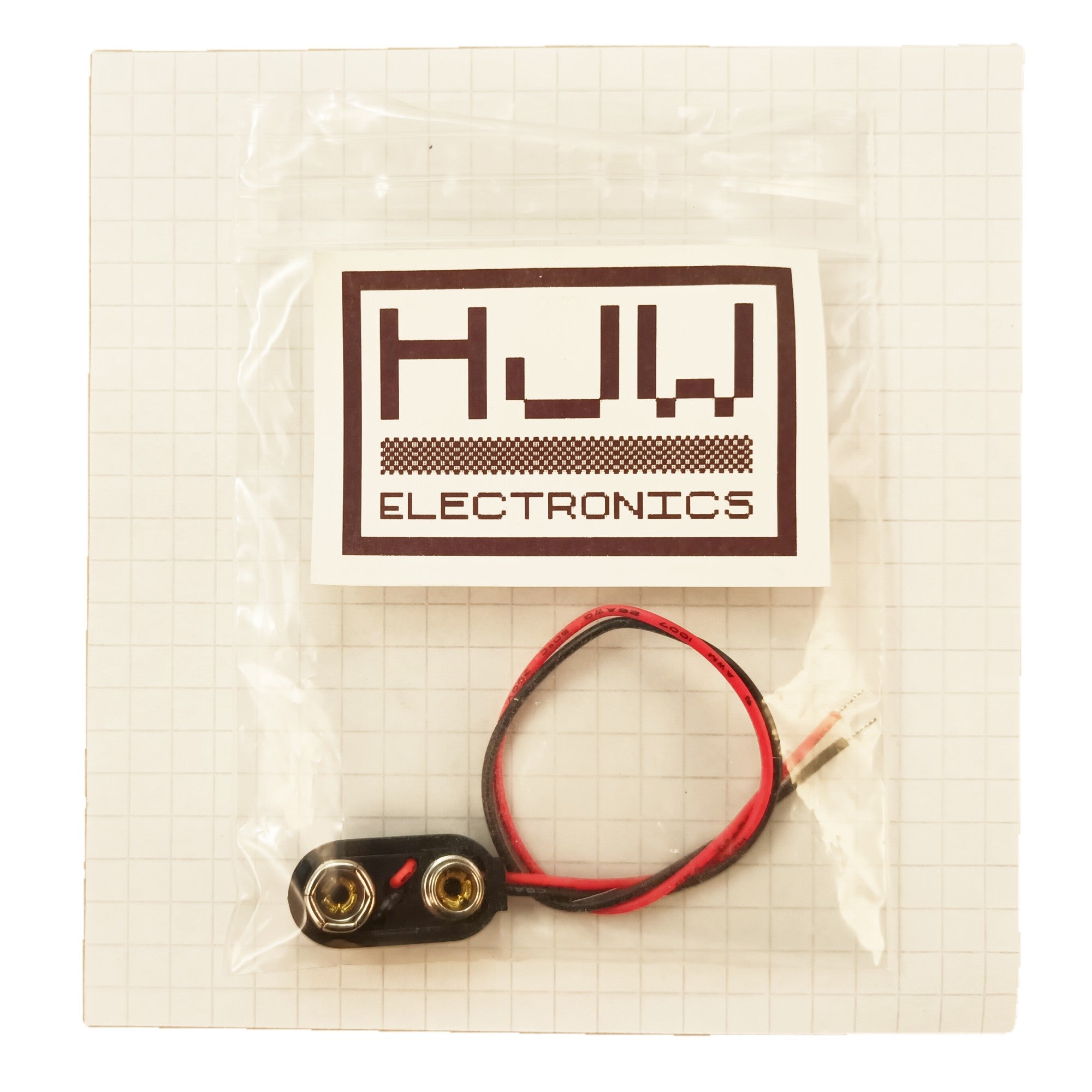 PP3 9V Battery Clip In Hard Plastic 15cm Wires