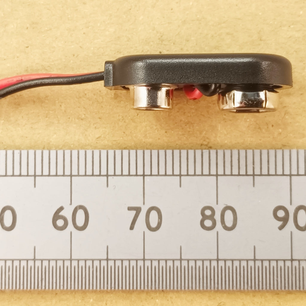 PP3 9V Battery Clip In Hard Plastic 15cm Wires