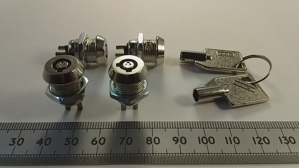 Keyswitch Single Pole Key Operated Switch 0.5A 110 VAC