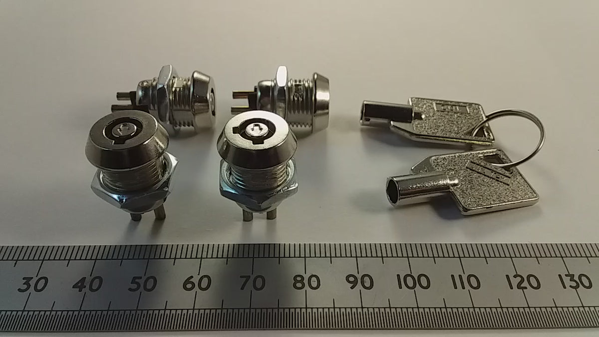 Keyswitch Single Pole Key Operated Switch 0.5A 110 VAC