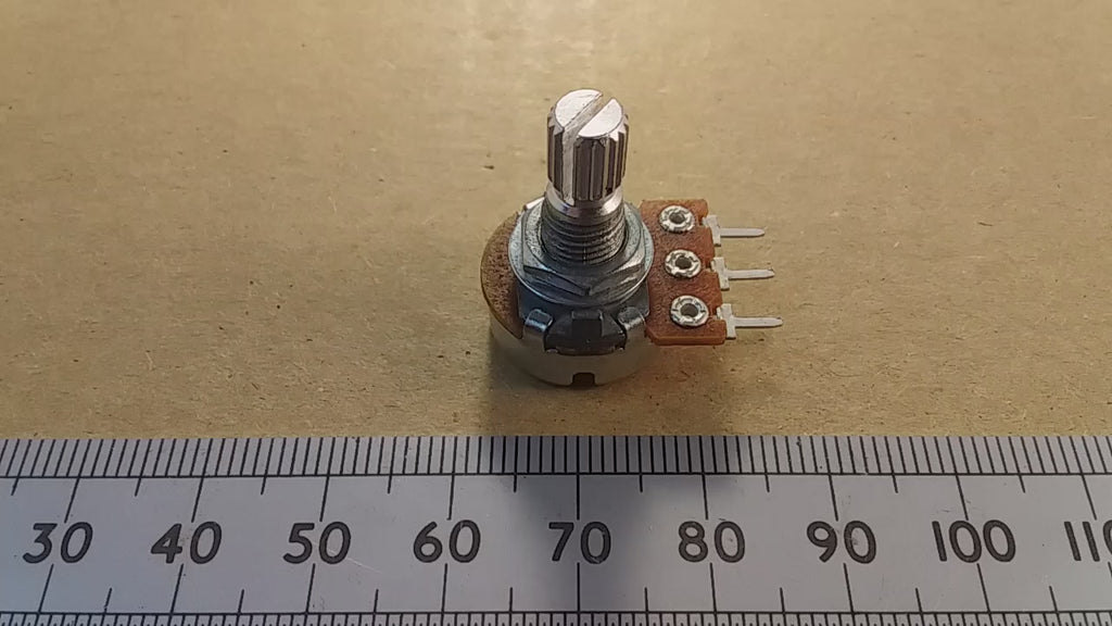 B2M or B5M High Resistance Value Mono Potentiometer Linear T18 Splined B BAS
