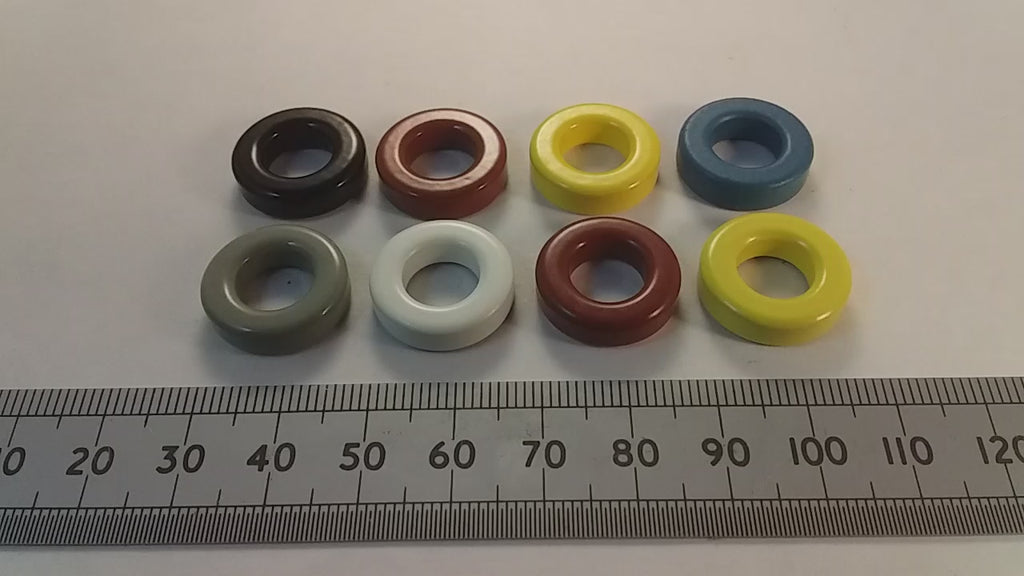 T68 Iron Powder Toroid Radio Inductor Core Micrometals Toroidal Coil Form T-68