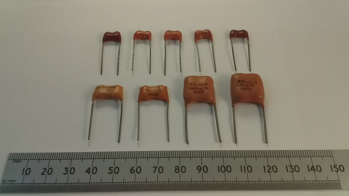 High Grade Silver Mica Soviet Military Radio Capacitors for Transmitter Filters and Audio