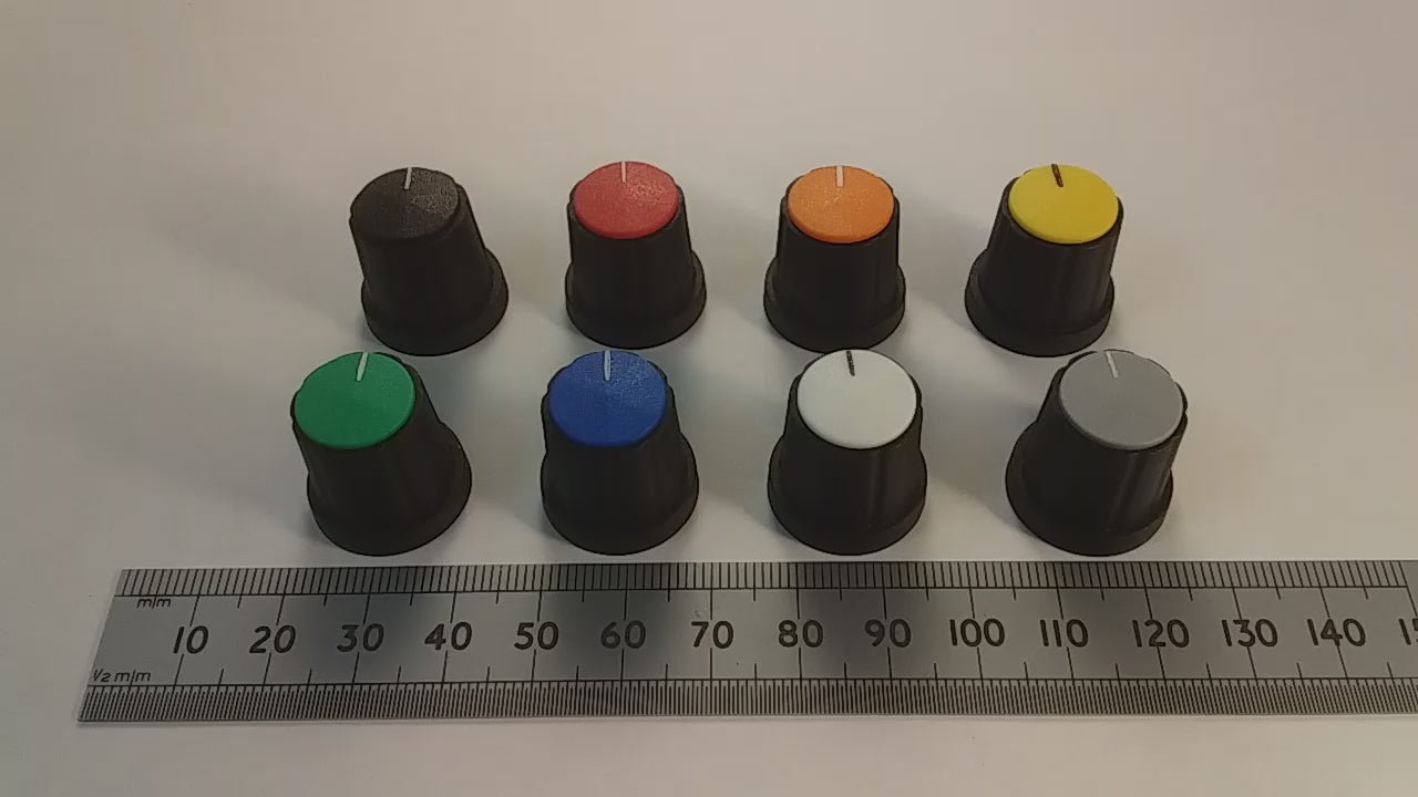 Volume Control Knob 19mm with Movable Pointer Cap For 4mm Round Shaft K21 R40S