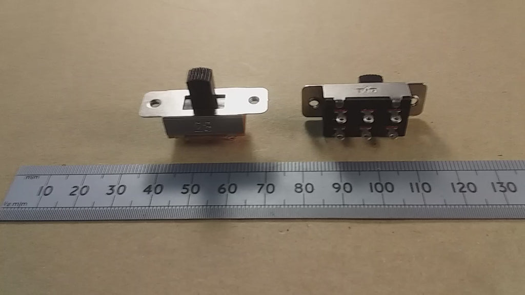 Slide Switch DPDT DPDT-CO Break Before Make Changeover Contact 2P2T