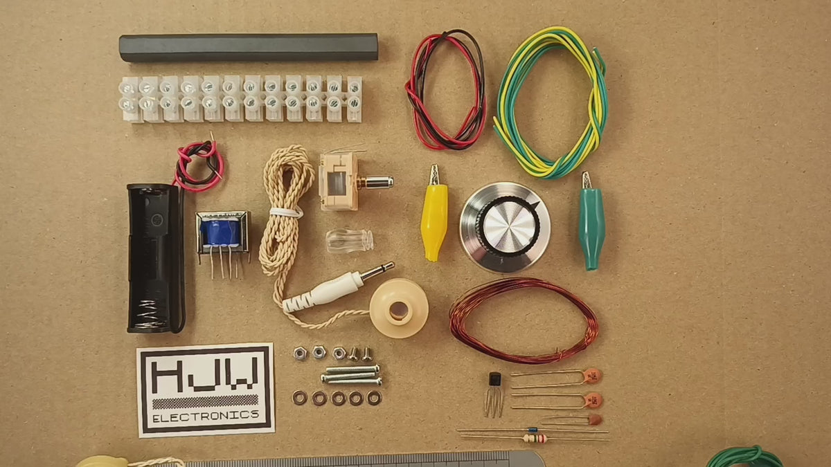 Crystal Set Radio Kit With Full Online Instructions And Transistor Option CBCSRK-1