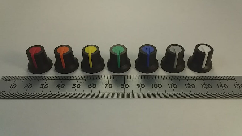 Control Knob for 6mm T18 Splined Shaft Pots With Indicator Line K87MAR