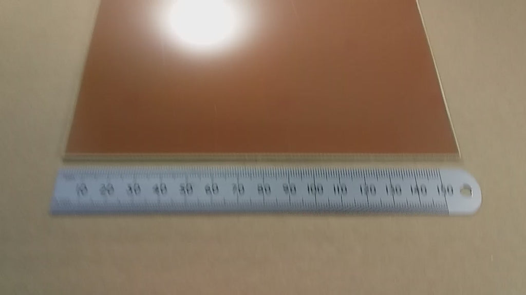 Single Sided Copper Clad FR4 100 By 160 mm Circuit Board Fibre Glass PCB Material