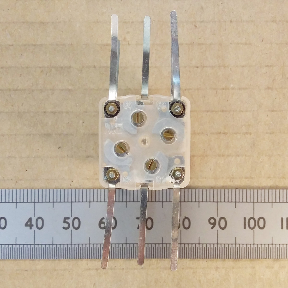 4 Gang AM FM Variable Capacitor 266pF 20pF X2 With Screws