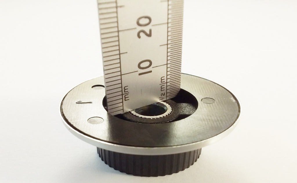 Aluminum Skirt Control Knob 37mm, 6.3mm Shaft, 0-10 Or Pointer Marking