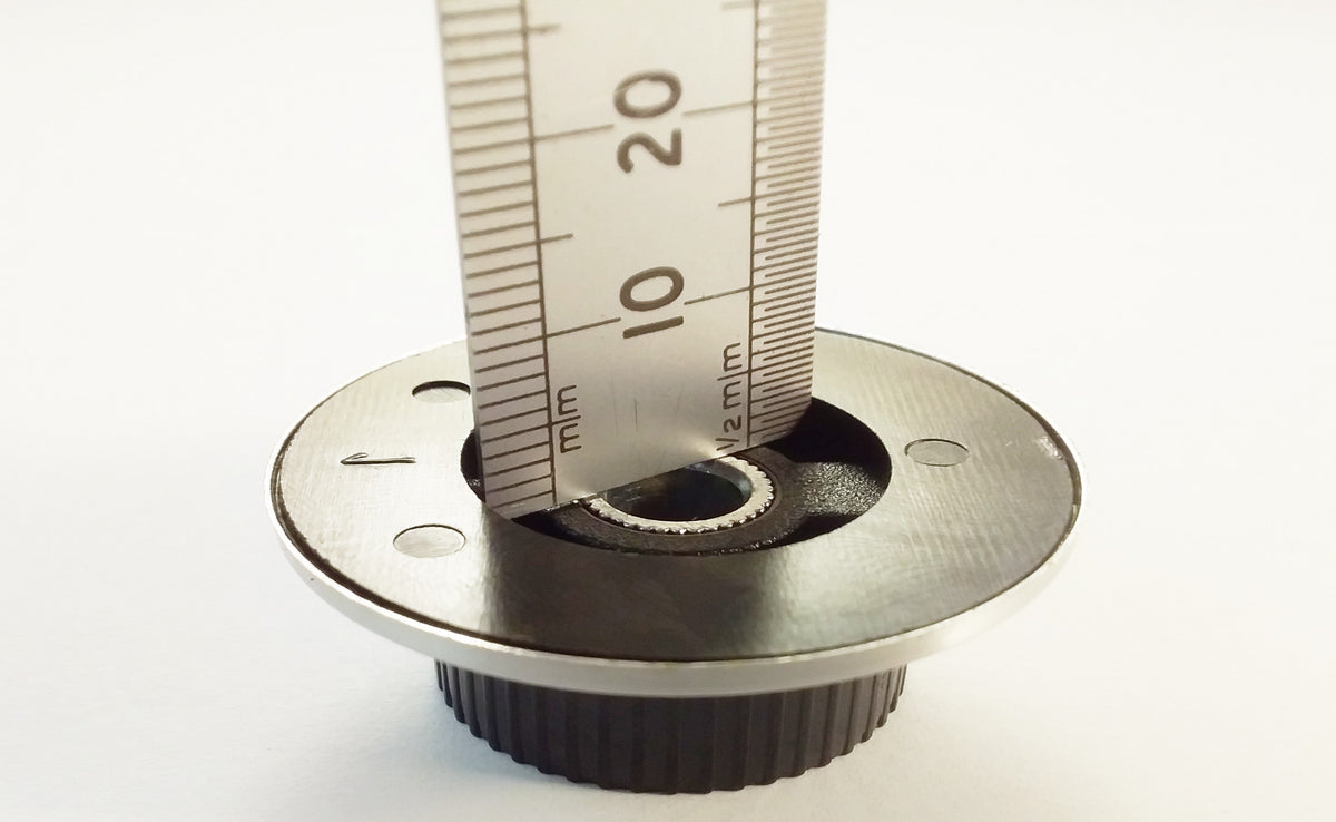 Aluminum Skirt Control Knob 37mm, 6.3mm Shaft, 0-10 Or Pointer Marking