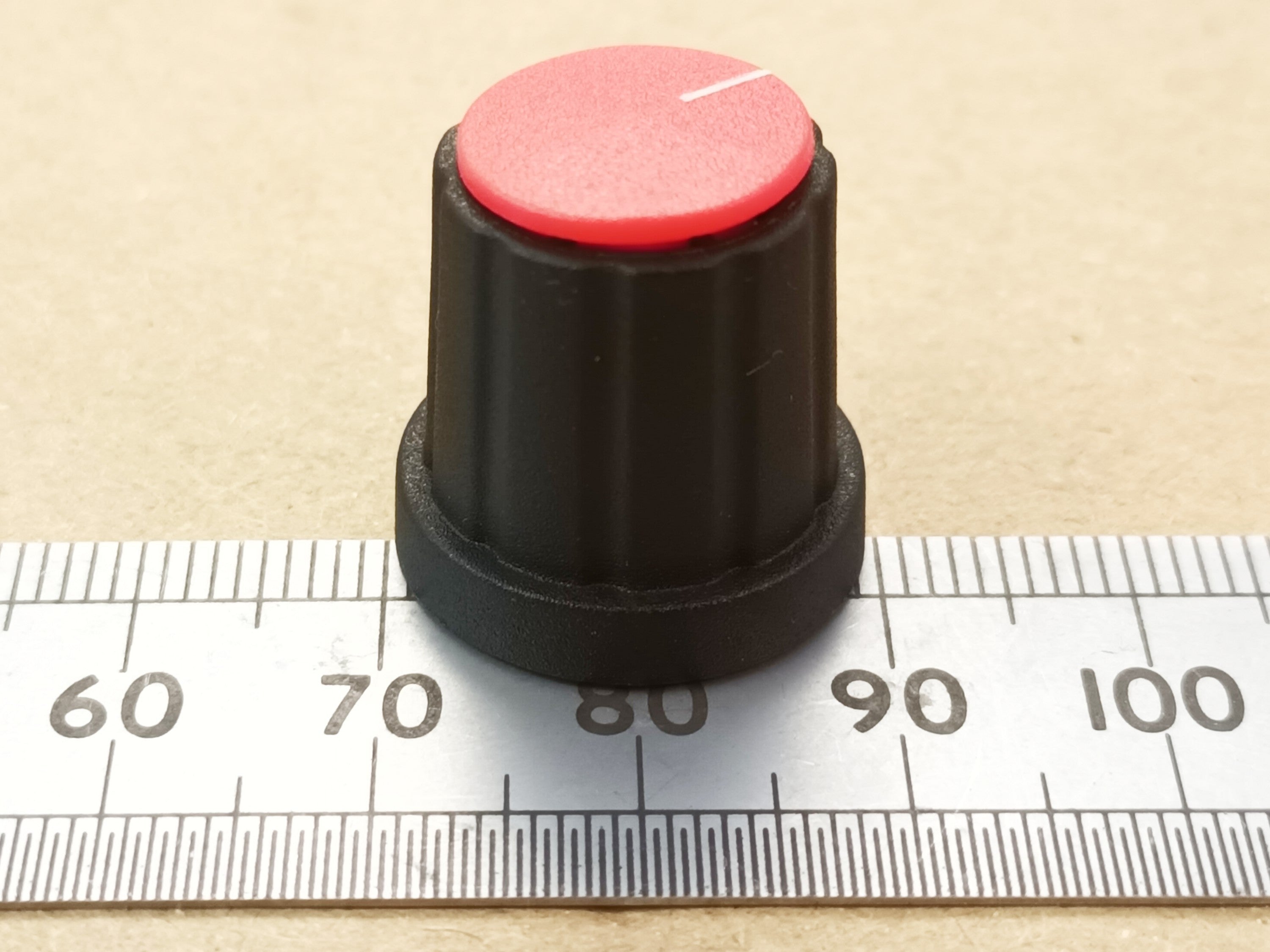 Movable Pointer Cap Control Knob 19mm 6mm Splined T18 Shaft K21 T18
