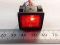 Rocker Switch Mains Power Neon Illuminated DPST 250V 6 Amp