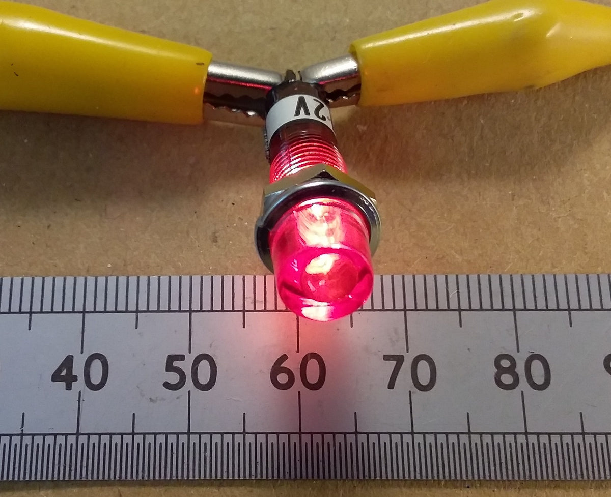 Dashboard Indicator Light 12 Volt AC DC 0.05A