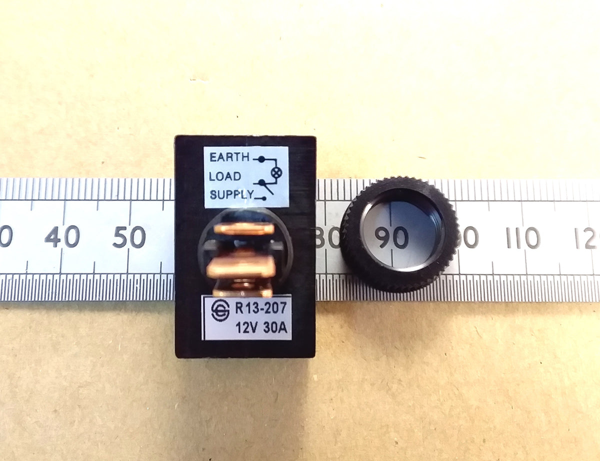 Dashboard Rocker Switch 12V Illuminated SPST 15A D.C. Red Yellow or Green