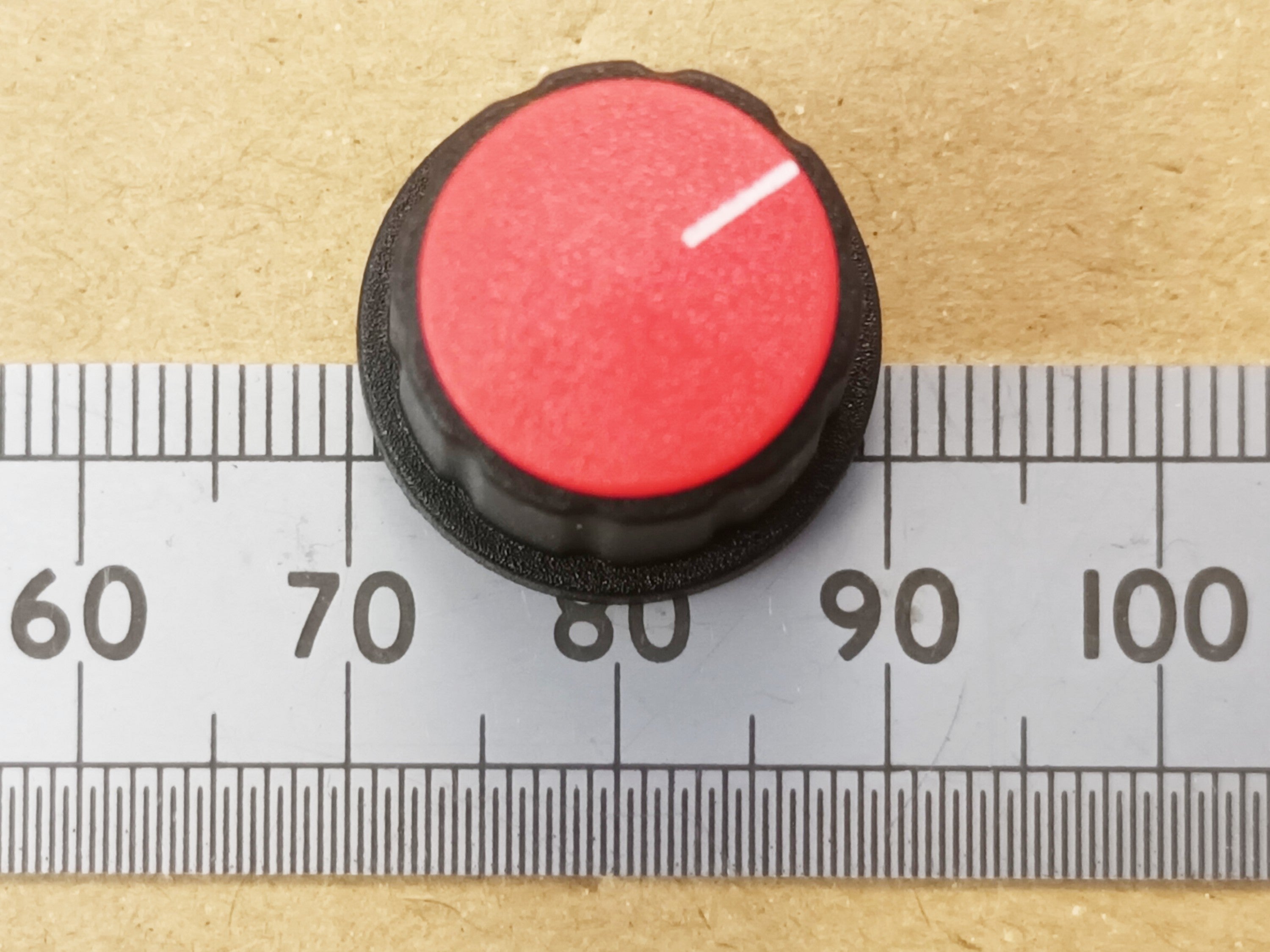 Volume Control Knob 19mm with Movable Pointer Cap For 4mm Round Shaft K21 R40S