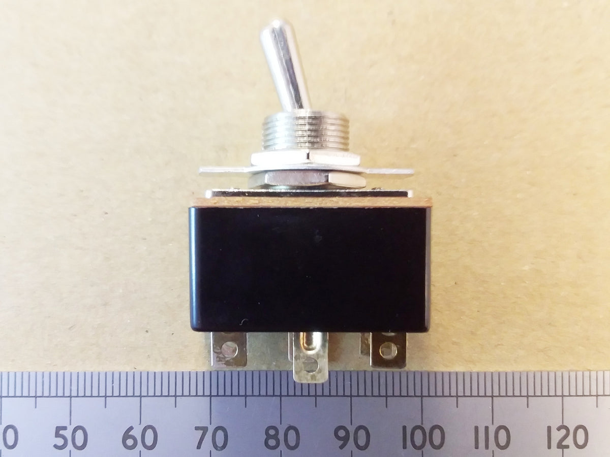Mains Power Toggle Switch DPDT 250V 1.5A With On Off Plate Bezel