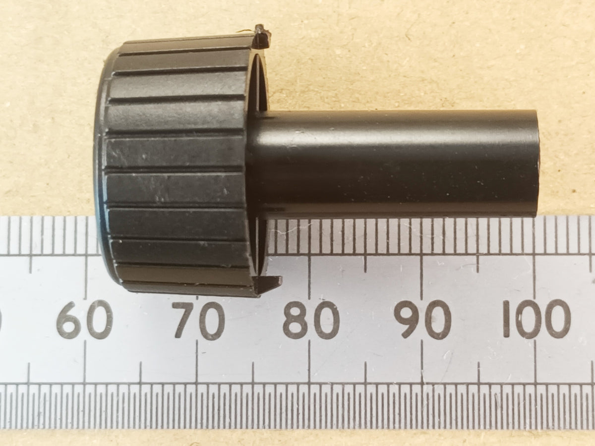 Through Panel Extension Knob for 6mm Splined Shaft T18 Pots 30mm Long 22mm Diameter