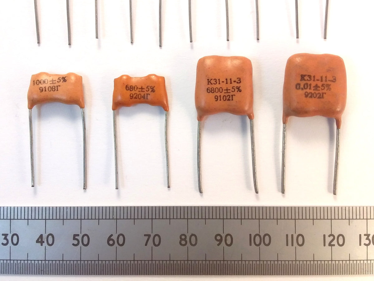 High Grade Silver Mica Soviet Military Radio Capacitors for Transmitter Filters and Audio