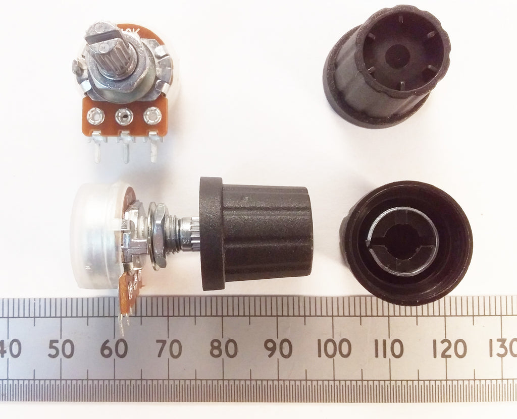 Movable Pointer Cap Control Knob 19mm 6mm Splined T18 Shaft K21 T18