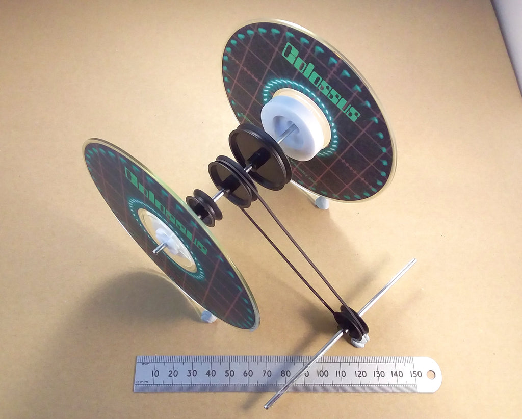 Plastic Mechanical Model Pulley Wheel, Drive Belt, CD Adaptor, Or 3mm Steel Shaft