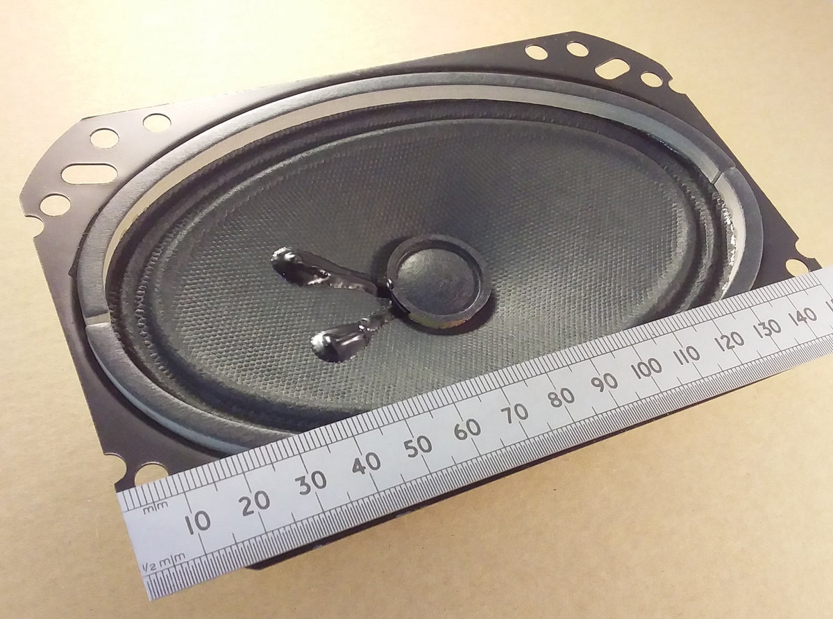 4 Watt 8 Ohm Elliptical Loudspeaker, 6 X 4 155mm x 105mm Replacement Oval Radio Speaker 8R 4W