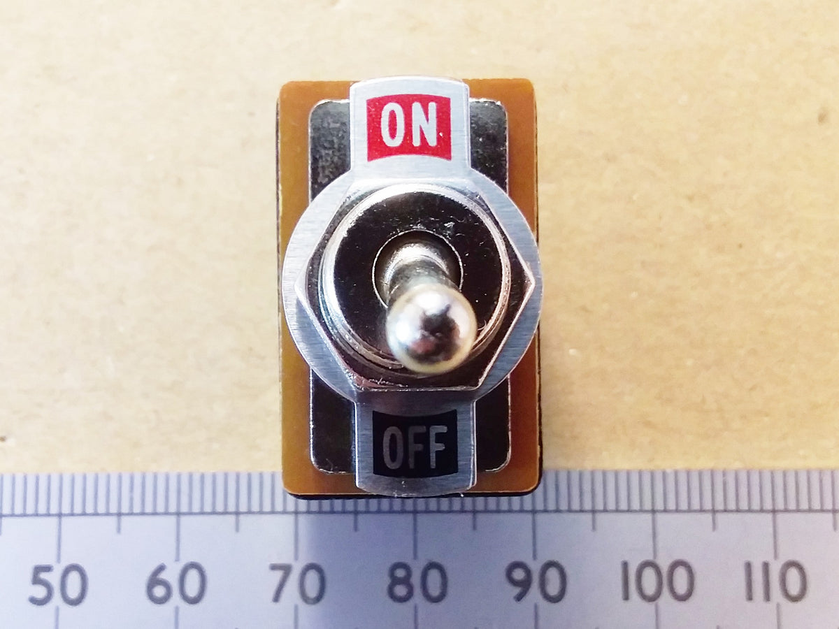Mains Power Toggle Switch DPDT 250V 1.5A With On Off Plate Bezel