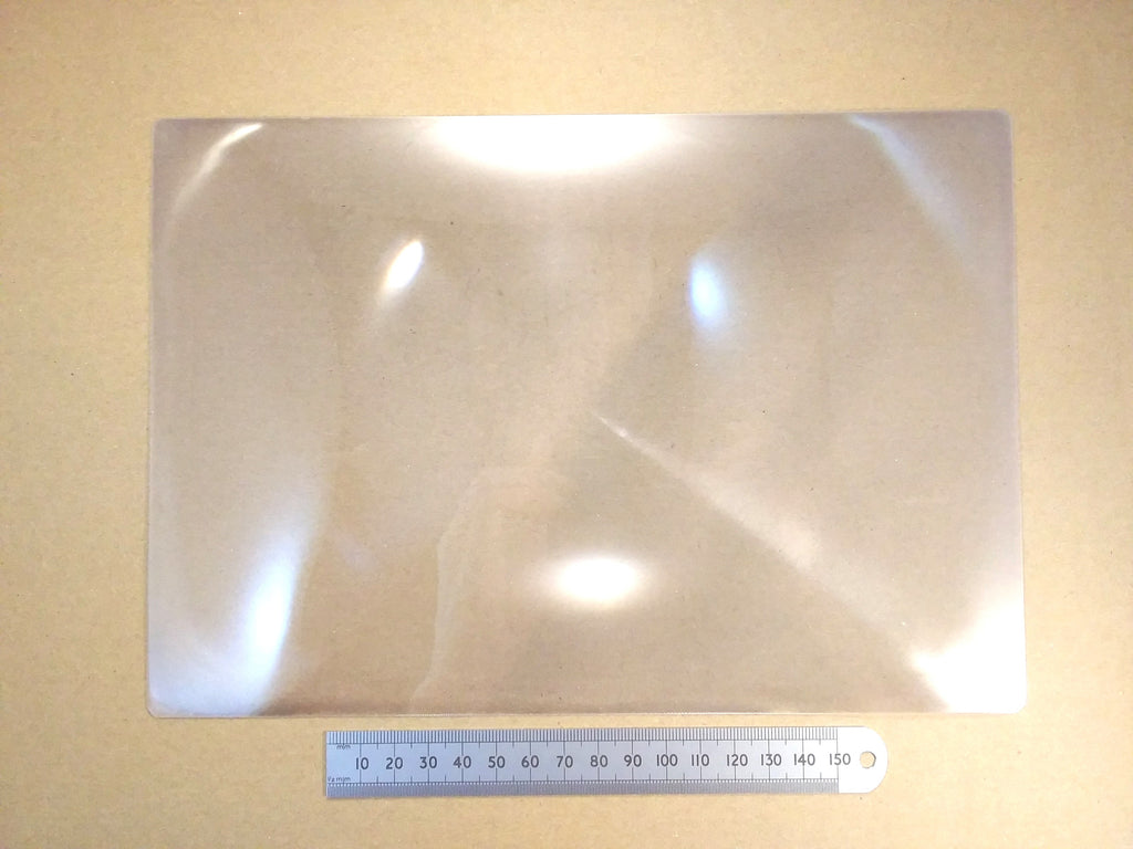 Large Fresnel Magnifying Lens Plastic Magnifier 260 X 177mm Solar Firelighter