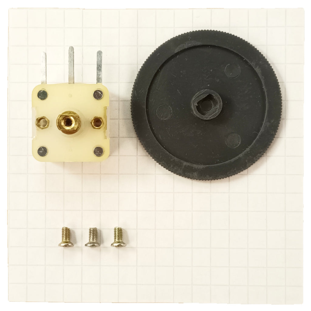 Variable Tuning Capacitor Dual 2 Section 60 140pF Thumbwheel Knob & Screws