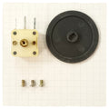 Variable Tuning Capacitor Dual 2 Section 60 140pF Thumbwheel Knob & Screws