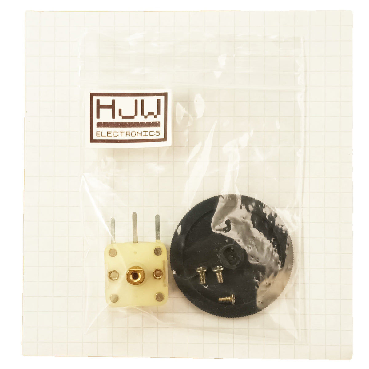 Variable Tuning Capacitor Dual 2 Section 60 140pF Thumbwheel Knob & Screws