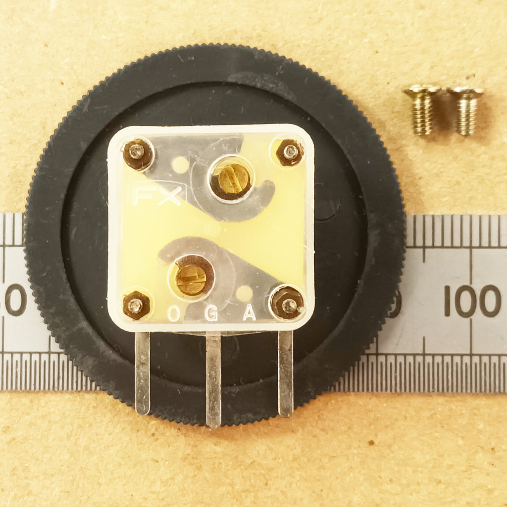 Variable Tuning Capacitor Dual 2 Section 60 140pF Thumbwheel Knob & Screws
