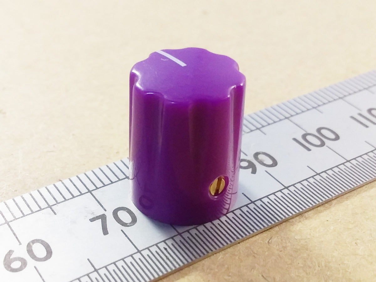 Control Knob For Quarter Inch Round or 6mm Splined Shafts 13mm 1900h