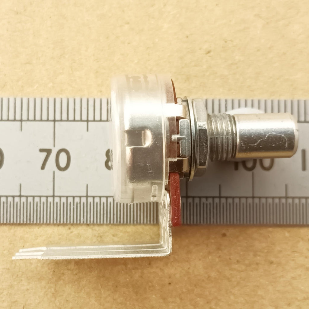 Linear Potentiometer Vertical Long Pin 6.35mm Round Shaft 16mm B VR63L