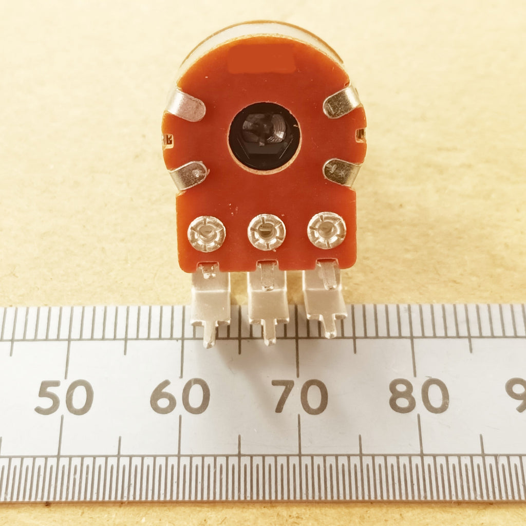 Stereo Logarithmic Potentiometer Vertical 6.3mm 0.25 Inch Round Shaft A VR63ST