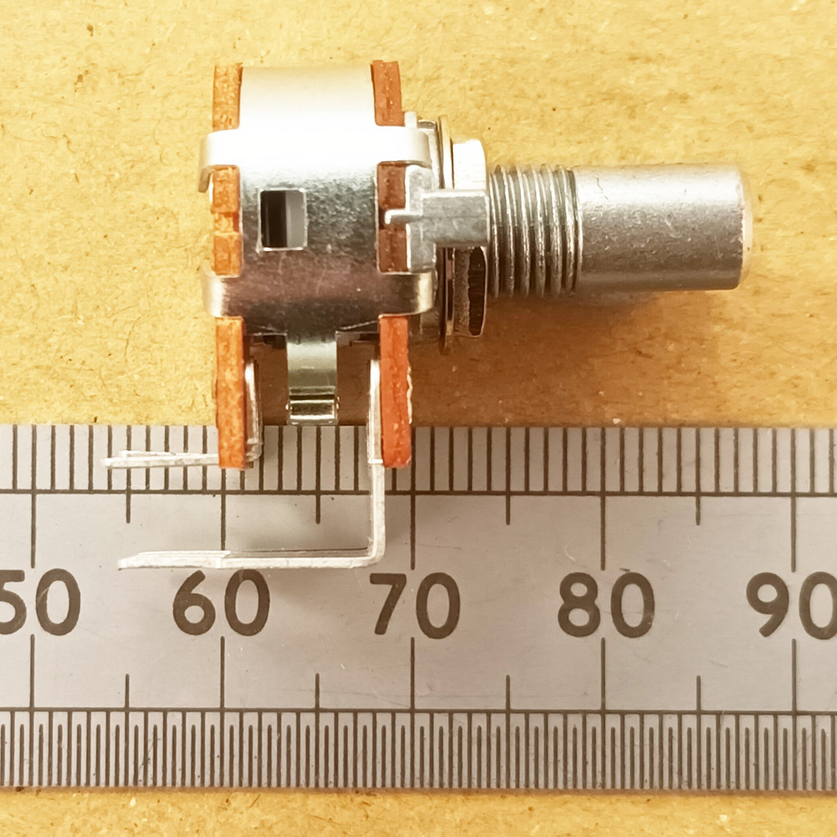 Stereo Logarithmic Potentiometer Vertical 6.3mm 0.25 Inch Round Shaft A VR63ST