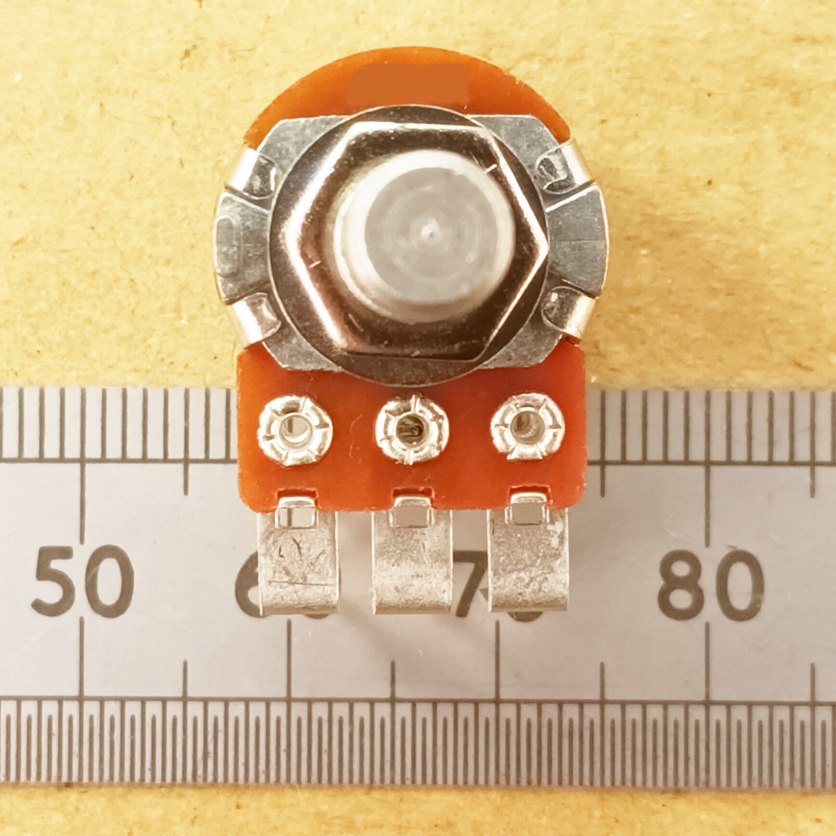 Stereo Logarithmic Potentiometer Vertical 6.3mm 0.25 Inch Round Shaft A VR63ST