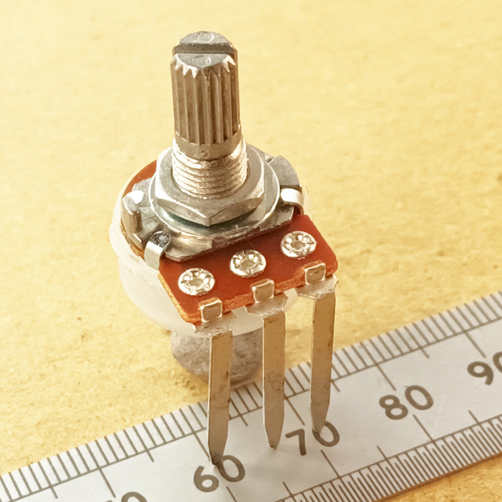 Vertical Mount Equalizer Tone Control Potentiometer Splined Shaft W VT18L