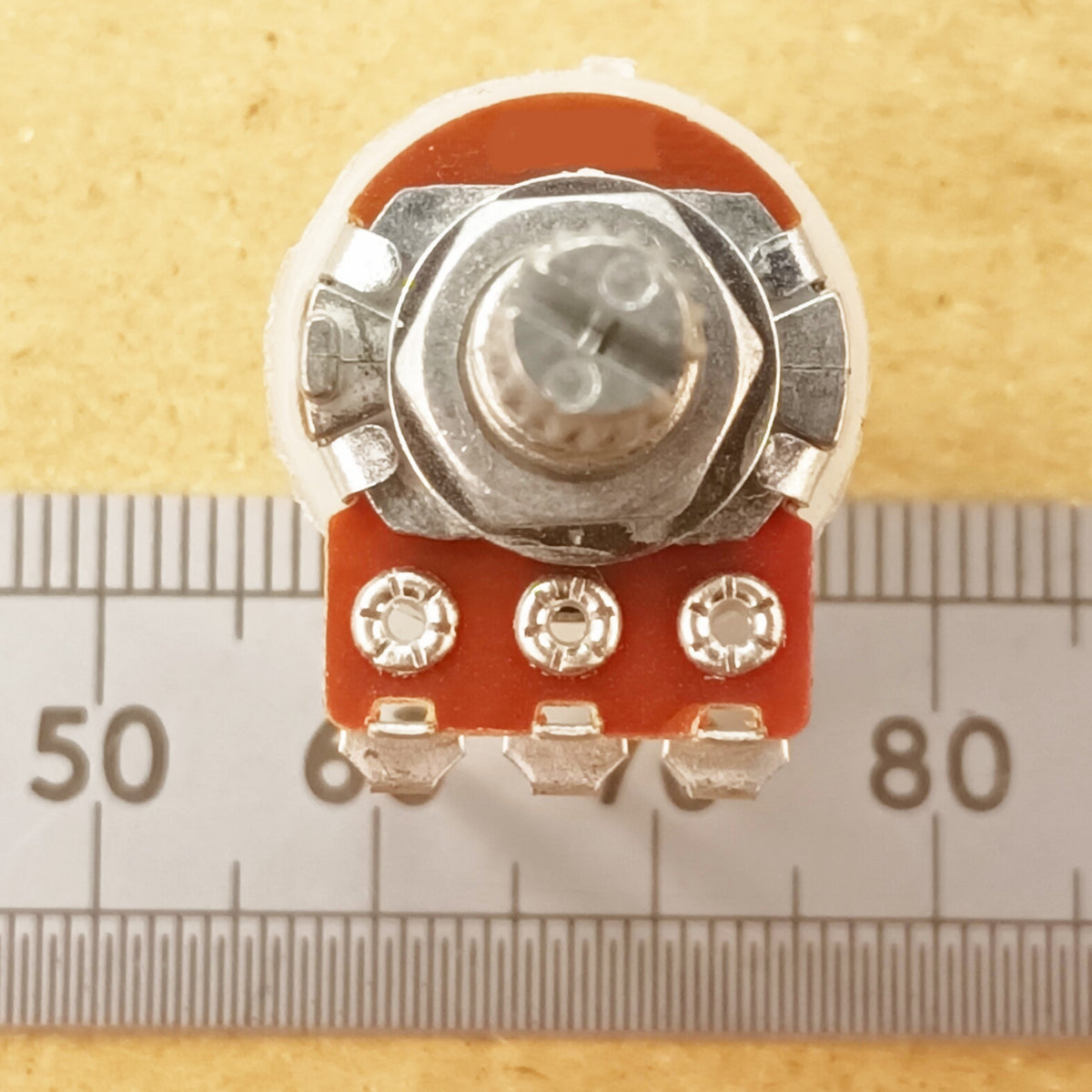 Vertical Potentiometer PCB Long Pin Splined Shaft 16mm Linear B VT18L