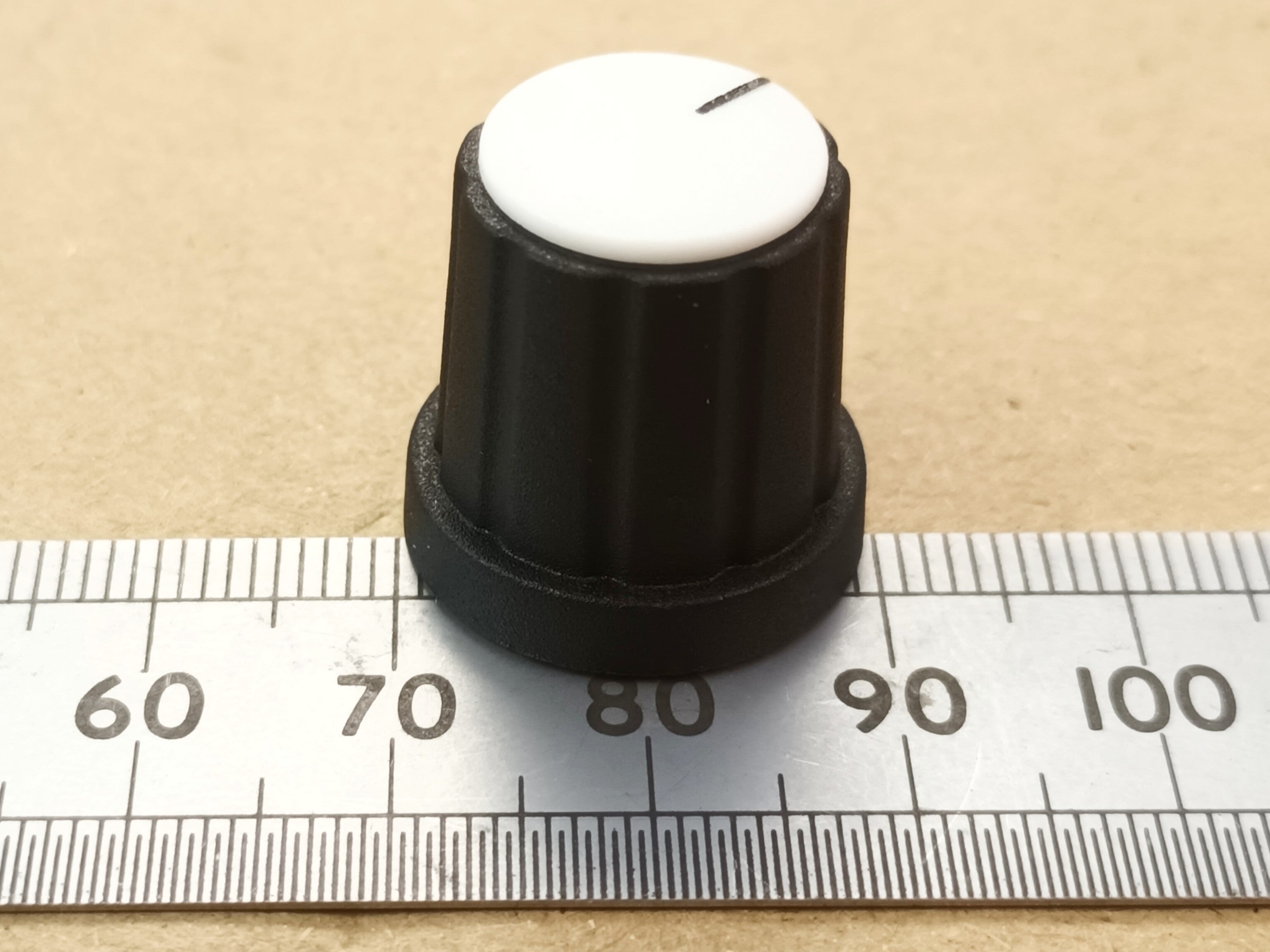 Movable Pointer Cap Control Knob 19mm 6mm Splined T18 Shaft K21 T18
