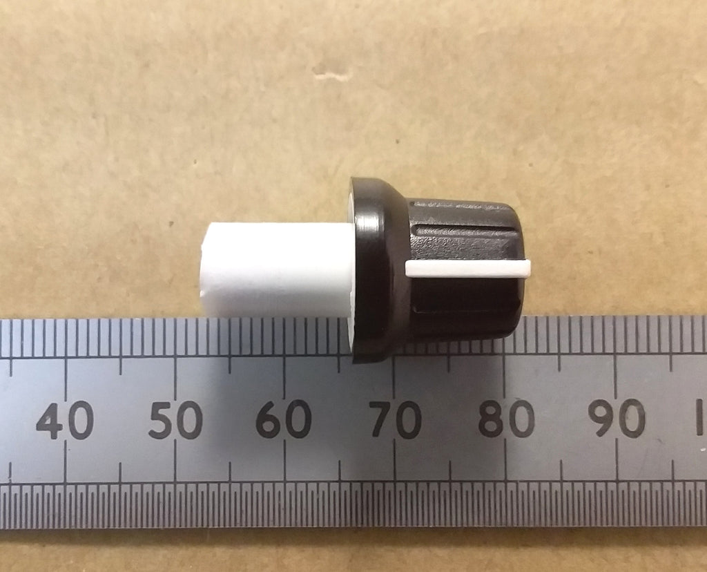 Through Panel Extension Volume Control Knob For Metric 6mm Flatted D Shaft