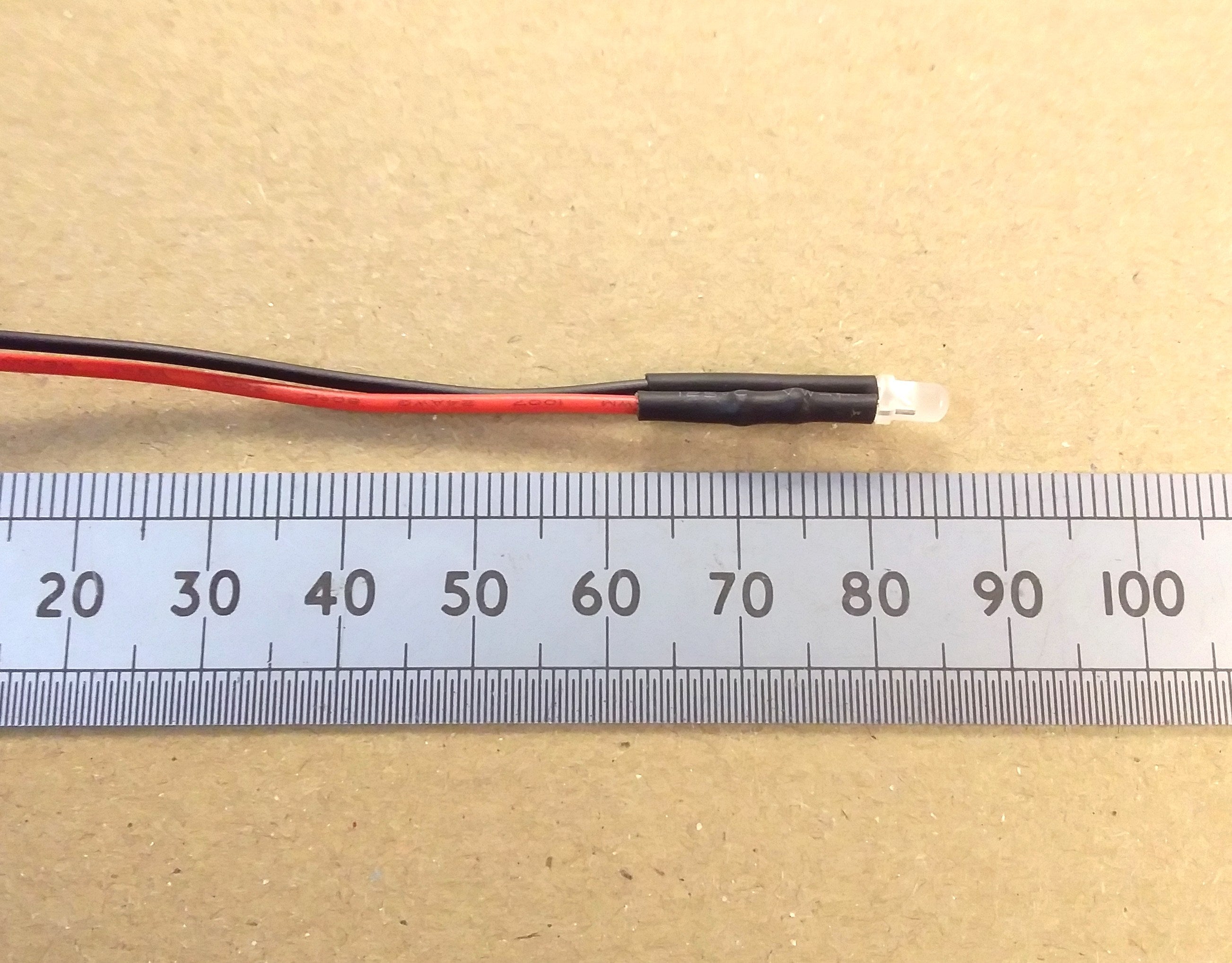 3mm Diffused LED 12 Volt 12V Pre-Wired Constant