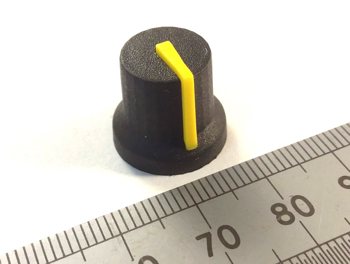 Potentiometer Control Knob For 6mm D Shaft Pots with Colored Line K87MBR D60