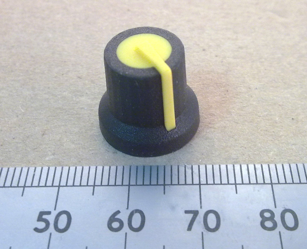 Volume Control Mixer Knobs for 6mm D-Shaft With Colored Pointer And Top
