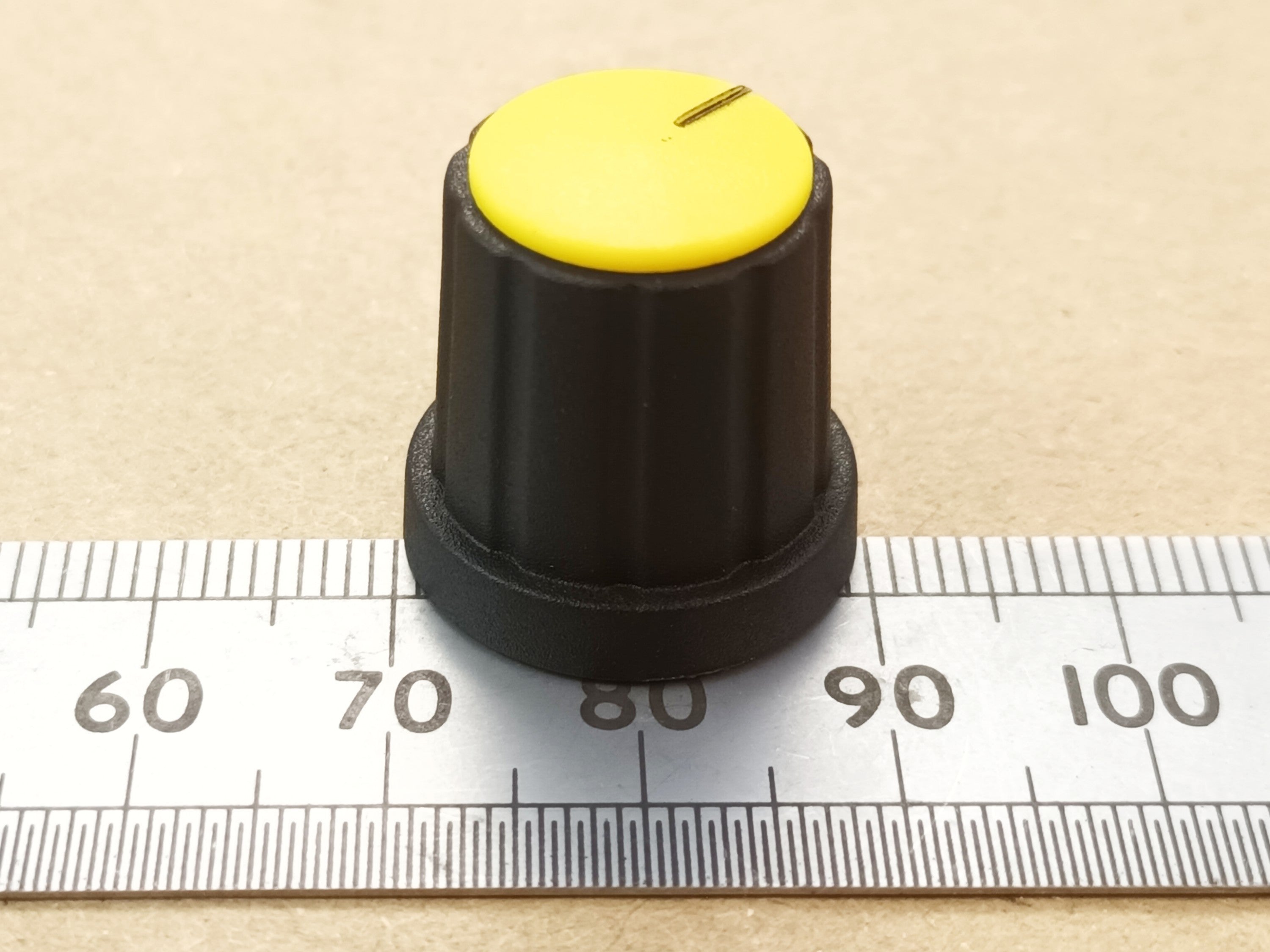 Movable Pointer Cap Control Knob 19mm 6mm Splined T18 Shaft K21 T18